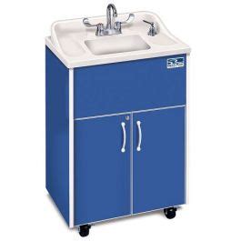 While i'm installing this sink in my workshop the same cabinet design would equally well work in a kitchen or utility. Children and Adults classroom Sink, Blue Cabinet With ...