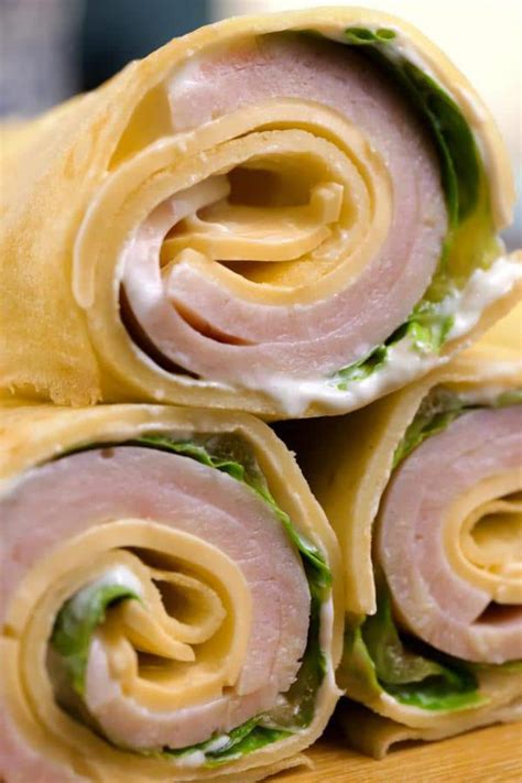 Keto Low Carb Turkey Cream Cheese Wraps Ketogenic Diet Recipe Roll