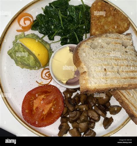 Full Vegan Breakfast Stock Photo Alamy