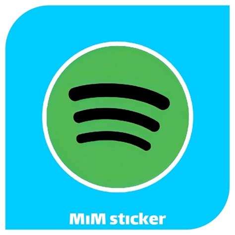 میم استیکر استیکر لوگو Spotify