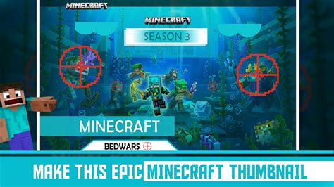 How To Make Minecraft Thumbnails Epic Minecraft Thumbnail Tutorial