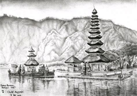 Sketsa Pura Bali