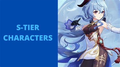 Character Tier List Genshin Impact 2022 Design Talk