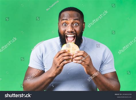 Black Man Eating Sandwich Images Stock Photos Vectors