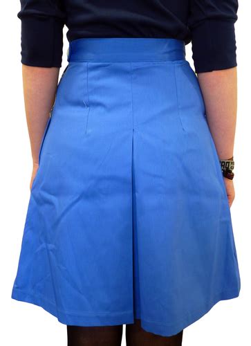 Womens Retro Pleated Skirt Gonsalves And Hall Blue Yellow