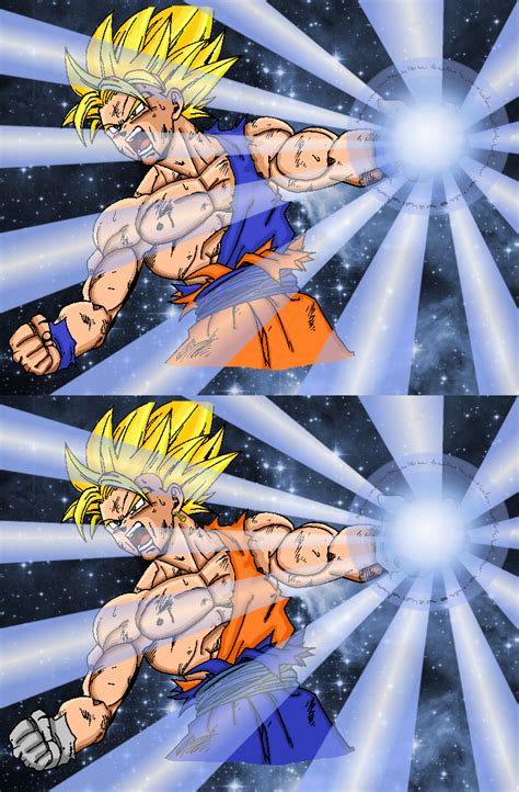 Goku Vegetto Damaged Remake By Naruttebayo67 On Deviantart