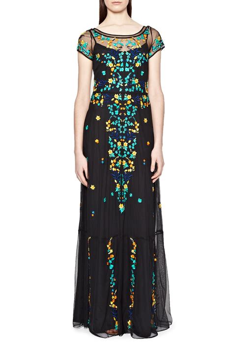 French Connection Seychelles Embroidered Maxi Dress Lyst