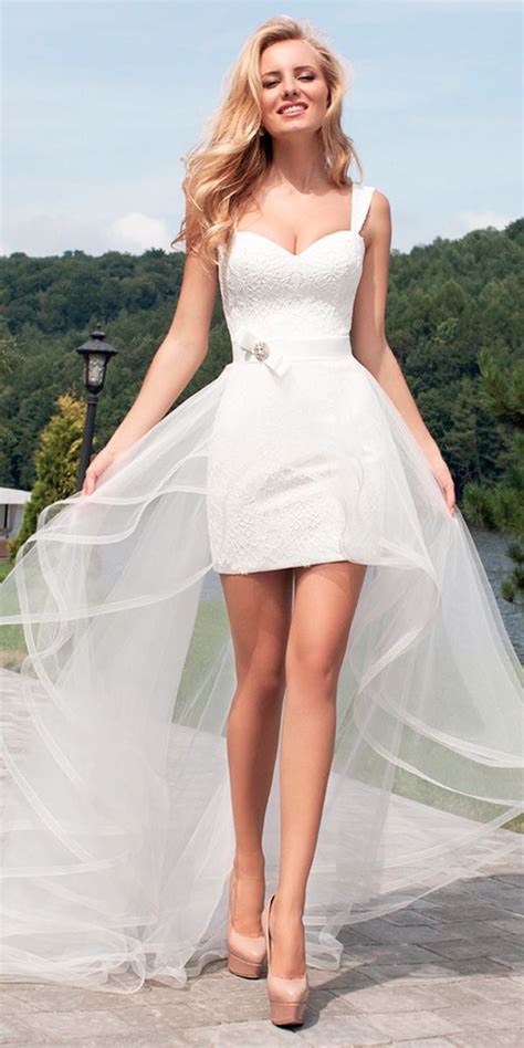 Short Wedding Dresses For Brides 27 Amazing Gowns Wedding Dresses
