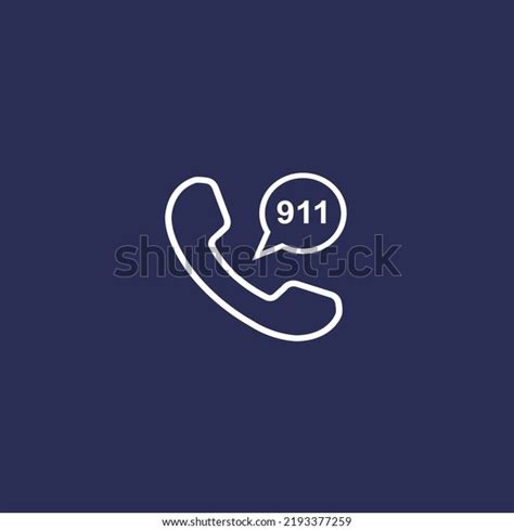 Call 911 Emergency Call Concept Hand Stock Vector Royalty Free
