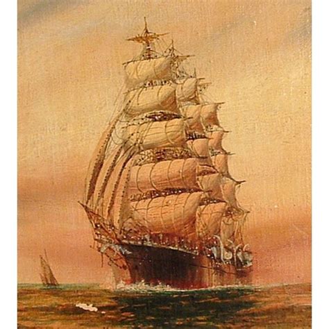 Vintage Tall Ship Painting A Yacht A Fun Pinterest Ships