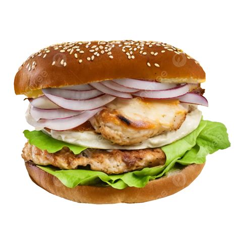 Chicken Burgers Chicken Burgers Sandwich Png Transparent Clipart