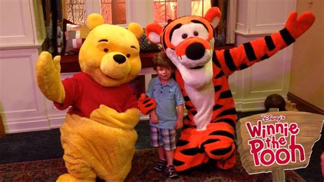 Meeting Winnie The Pooh And Tigger In Christopher Robins Room In Epcot At