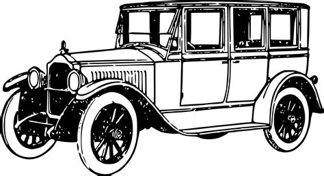 Vintage Car Line Drawings | Line Drawing | Vintage cars, Antique cars