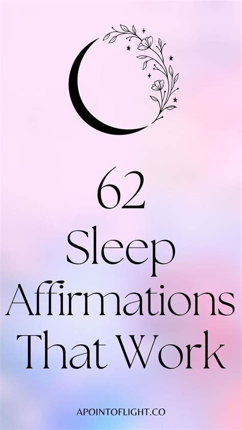 62 Sleep Affirmations For Rest Relaxation Success And More A Point