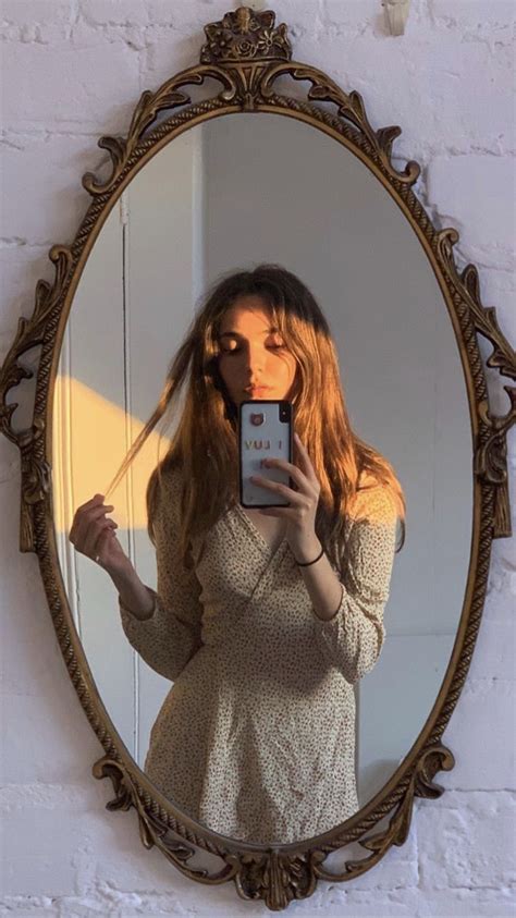 Vintage Mirror Selfie Shoot In 2021 Instagram Aesthetic Girl With