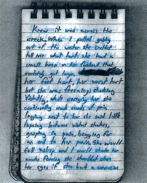 Brian Laundrie Notebook Transcript