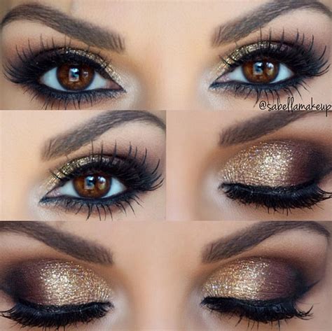 Gold Smokey Eye Makeup