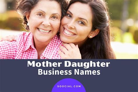 193 Mother Daughter Business Name Ideas That Just Work Soocial