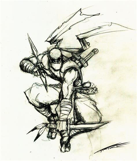 Ninja Drawing By Mrtuke On Deviantart