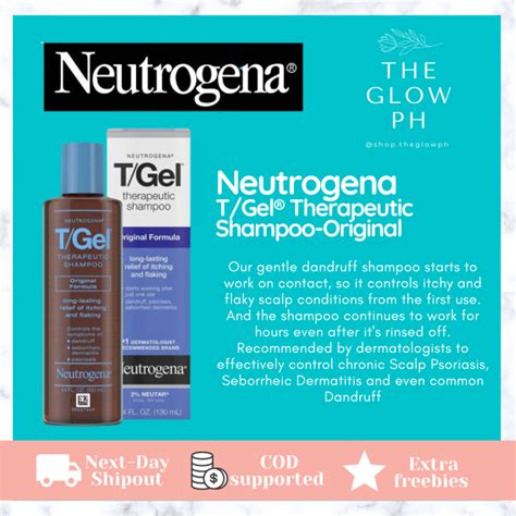 Authentic Neutrogena Tgel Therapeutic Shampoo Original Formula 130ml