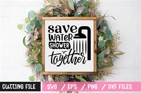 Save Water Shower Together Graphic By Craftygenius Creative Fabrica