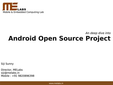 A Deep Dive Into Android Opensource Projectaosp Ppt