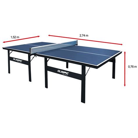 No meio da mesa é fixada uma rede com 1,83 metro de comprimento e 15,25 cm de altura. Mesa Tênis De Mesa Ping Pong Olimpic Profissional 15mm Mdp ...