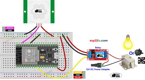 Esp32 Motion Sensor Relay Esp32 Tutorial