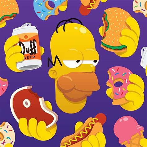 The Many Temptations Of Homer Simpson Art Illustration Vector Design Thesimpsons Homer