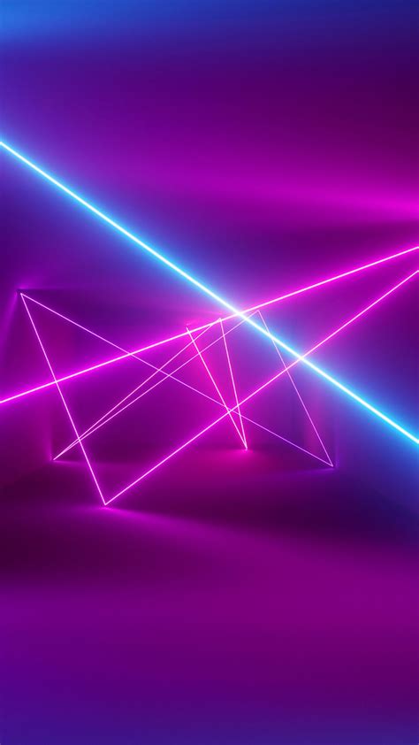1080x1920 Lights Blue Pink Laser Lights Neon Barrier Abstraction