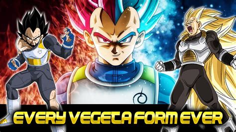 Every Vegeta Form And Super Saiyan Transformation Dragon Ball Super