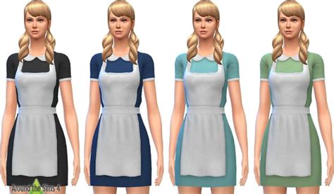 Around The Sims 4 Custom Content Download Clothing Women Diner