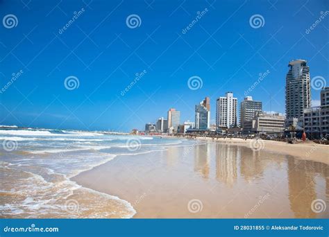 Panoramic View Of Tel Aviv Israel Stock Image Image Of Sail Built