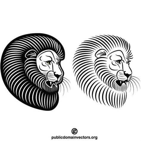 Lion Silhouette Clipart Public Domain Vectors