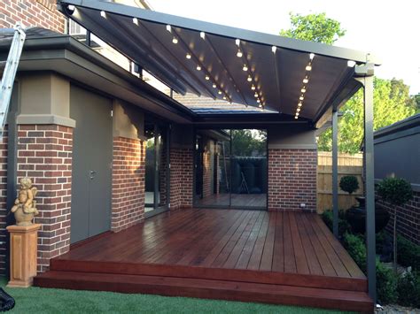 Retractable Pergola Awning Best Quality Design Gray Stained Finish