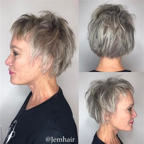 Keeping your hair significantly shorter on the sides, automatically makes your hair appear thicker on the dome. 32 Flattering Short Haircuts for Older Women in 2018