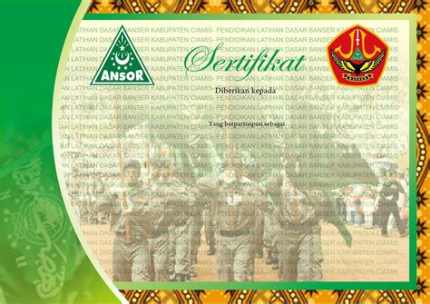 Template cdr certificate certificate template certificate cdr template cdr vector cover templates diploma template vector frame patterns exquisite borders border decoration certificates vector card. Template Sertifikat GP.ANSOR Ciamis cdr Download ...