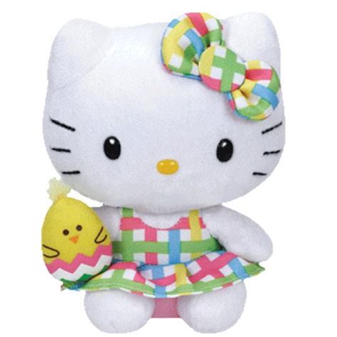 Ty Beanie Baby Hello Kitty Easter Chick Holding Chick 6 Inch