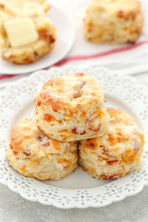 Bacon Cheddar Biscuits Live Well Bake Often