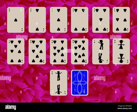 Suit Of Spades Playing Cards On Purple Background Abstract Art