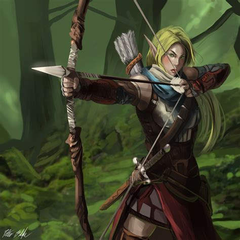 Elven Archer Female By Peterprime On Deviantart