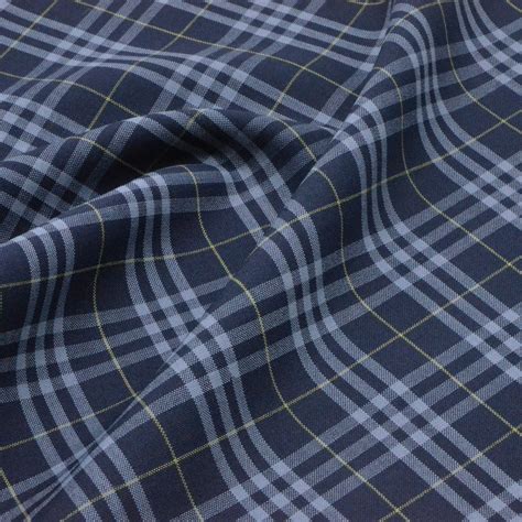 Plaid Worsted Wool Fabric By The Yard Etsy