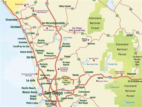 Map Of San Diego County