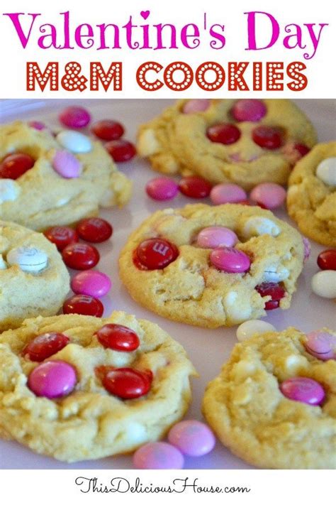 You can absolutely feel free to make your cookie dough from scratch, but i personally prefer to use store bought cookie dough. Valentine's Day M&M Cookies - This Delicious House ...