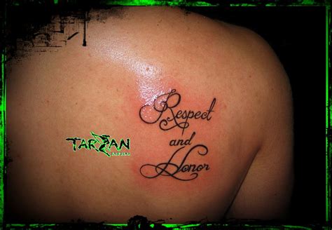 Respect Tattoo Font