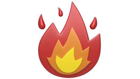 Flame Emoji 3d Model By An Studio