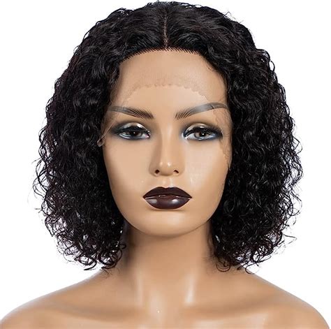 joedir short curly bob wig 13x0 5x4 kinky curly lace front wig jerry curl human hair wigs pre