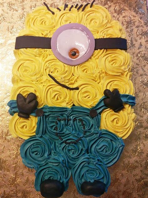 Minion Cake Best Birthday Pull Apart Cupcake Cakes Simple Creative