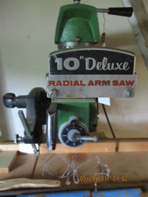 10 rockwell/ delta tilting arbor uni saw model: Vintage Rockwell Delta radial arm saw with cabinet ...