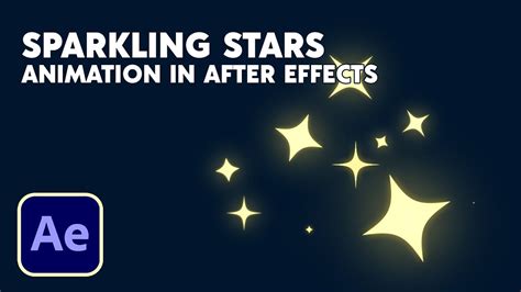 Sparkling Stars Animation In After Effects Youtube